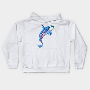 Whale journey Kids Hoodie